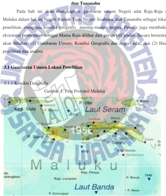 Gambar 1. Peta Provinsi Maluku 