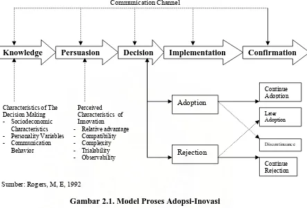 Gambar 2.1. Model Proses Adopsi-Inovasi 