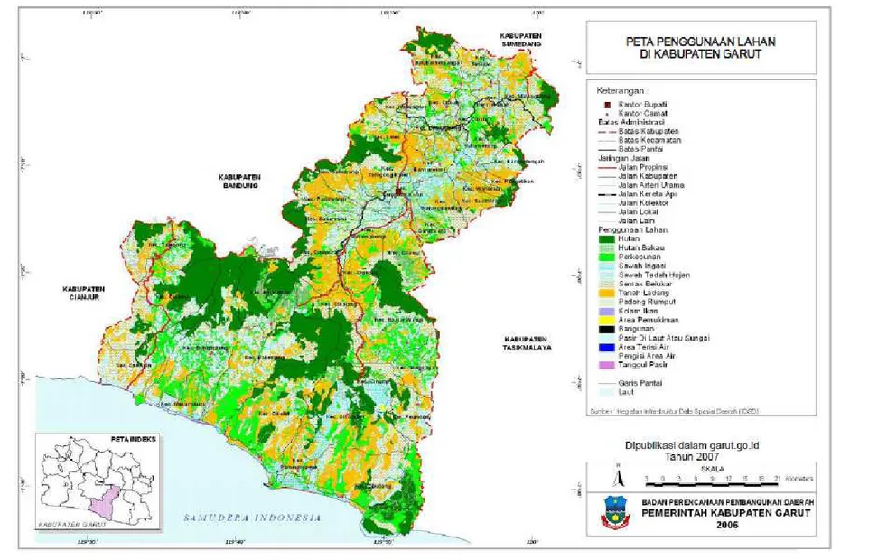 Gambar 2.3 Peta Penggunaan Lahan di Kabupaten Garut