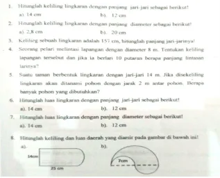 Gambar 7.  contoh pengetahuan evaluasi dalam RPP subjek 1 