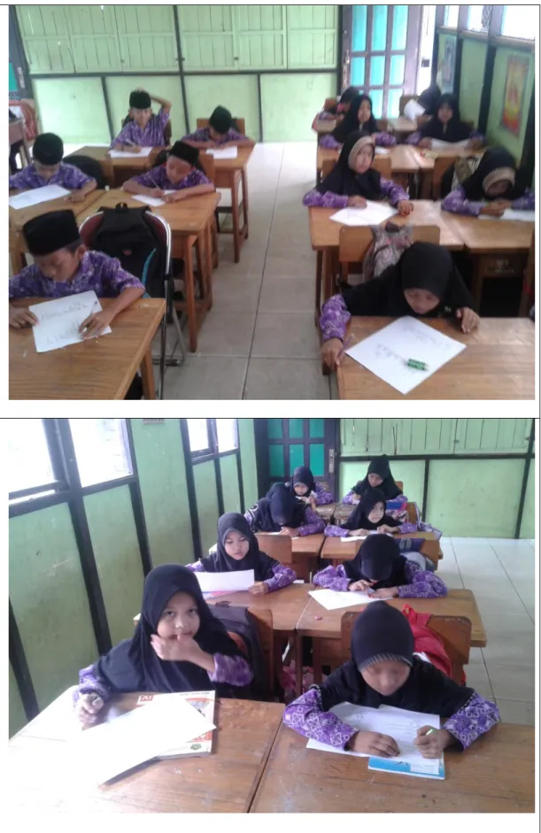 Gambar Pretest Kelompok Eksperimen 