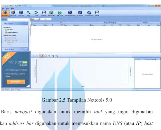 Gambar 2.5 Tampilan Nettools 5.0 