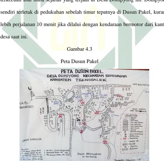 Gambar 4.3 Peta Dusun Pakel 