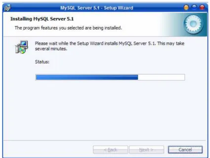 Gambar 1.4 MySQL Server 5.1-Setup Wizard (3)  6666....  Langkah Langkah  Langkah 6666 Langkah 