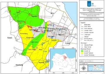 Gambar 1. Peta Tipologi Klaster Industri Pengolahan Jagung di Kecamatan  Merakurak Kabupaten tuban 