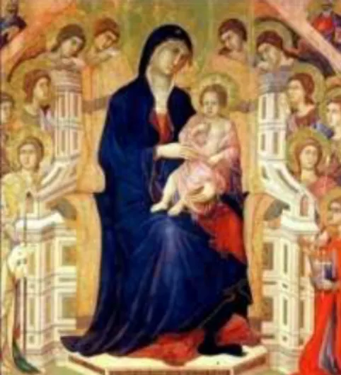 Gambar 1 : “The Calling of the Apostles” Duccio , 1308  Sumber :  http://www.google.com