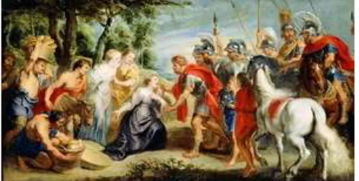 Gambar 3: “Meeting Abigal'” Peter Paul Rubens, 1620  Sumber :  http://www.google.com