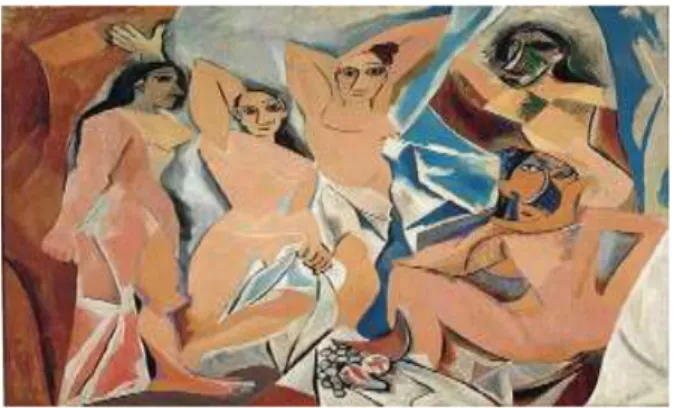 Gambar 9 : Lukisan Kubisme, Oleh Pablo Picasso  Sumber : http://www.markijar.com 