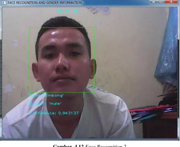 Gambar  4.12 Face Recognition 2 