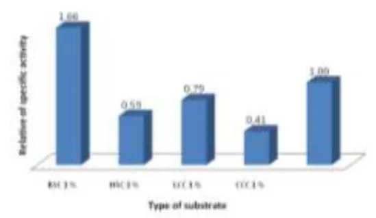 Table 1.  Influence  of  substrate  composition  on CDA specific activity 