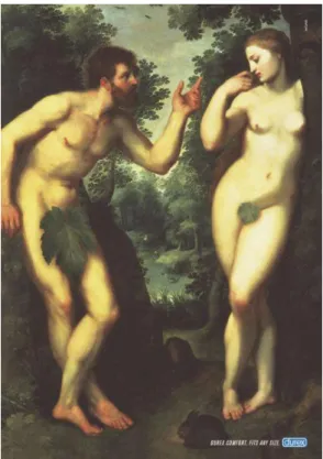 Gambar 7. Ilustrasi Adam dan Hawa dalam iklan Durex  