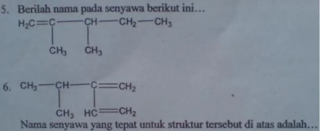Gambar 4 Soal nomor 5 dan 6 