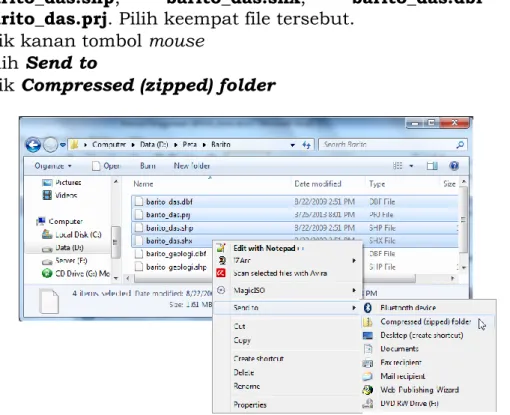 Gambar 3.11. Membuat Zip File dengan Window Explorer 
