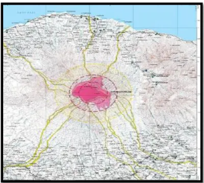 Gambar 1.9 Peta Kawasan Rawan Bencana Gunung Rinjani. 