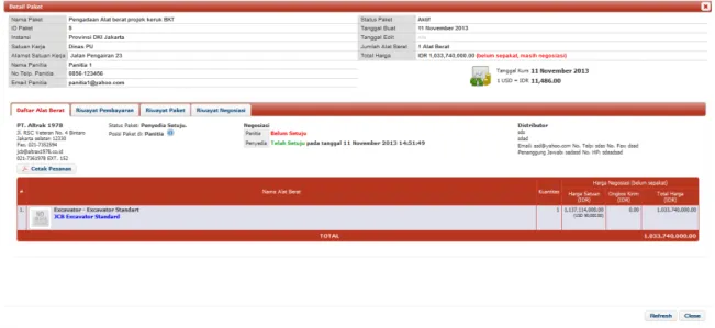 Gambar	  pop	  up	  window	  Detail	  Paket	  –	  tab	  Daftar	  Peralatan	  Berat	  