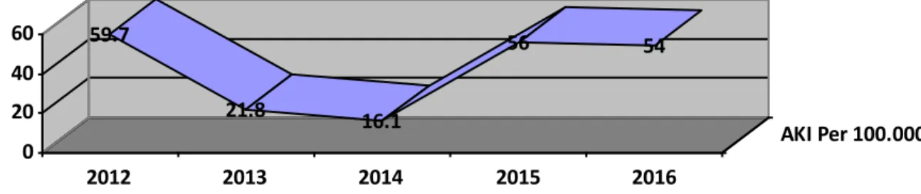 Grafik 3.1 AKI Kota Denpasar Tahun 2012-2016