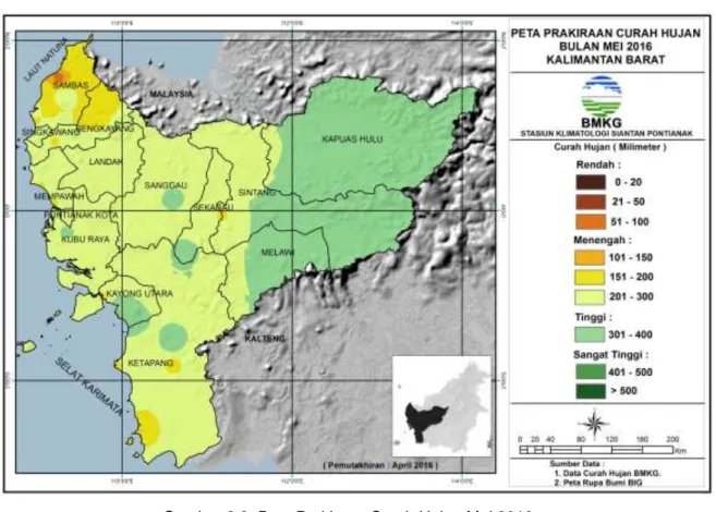 Gambar 8.4. Peta Prakiraan SIfat Hujan Mei 2016 
