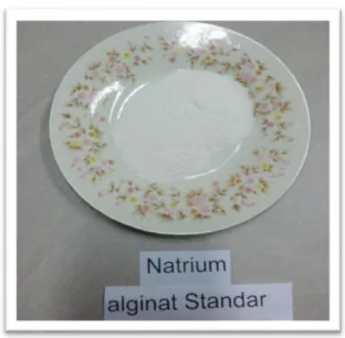 Tabel 5.1Data Hasil Uji Densitas Natrium Alginat Standar dan  Natrium   Alginat alga coklat jenis Sargassum Sp