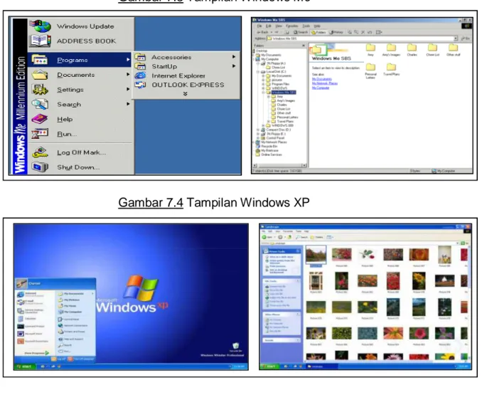 Gambar 7.4 Tampilan Windows XP
