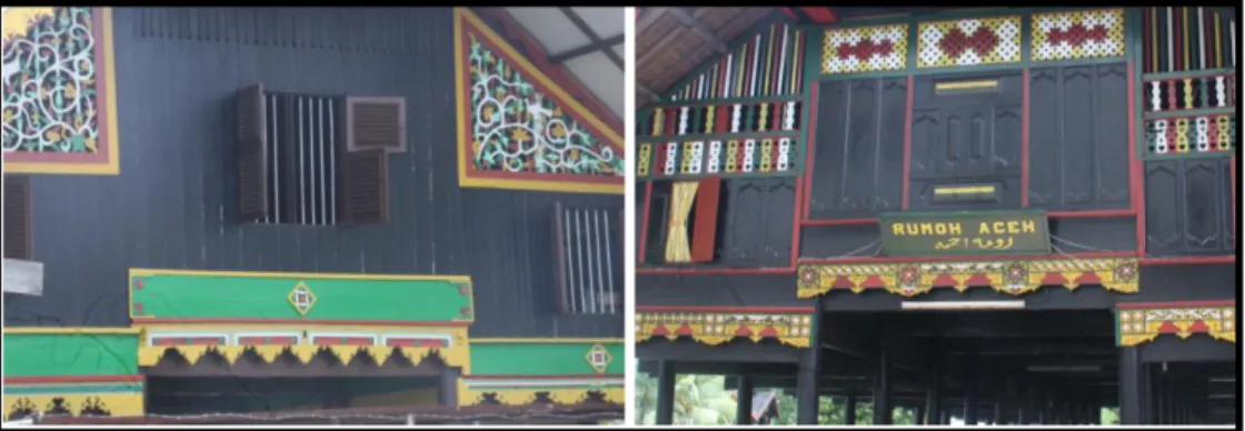 Gambar 2.13. Dinding Rumah Tradisional Aceh  (Sumber : Dokumentasi Pibadi, 2015) 