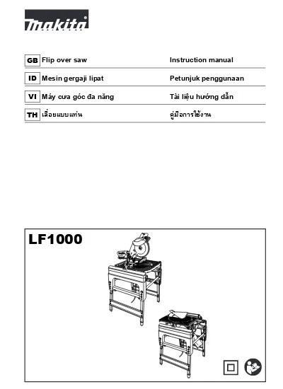 Flip Over Saw Instruction Manual Mesin Gergaji Lipat Petunjuk ...