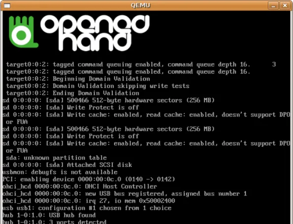 Gambar 3.4 Boot-Pinky melalui QEMU