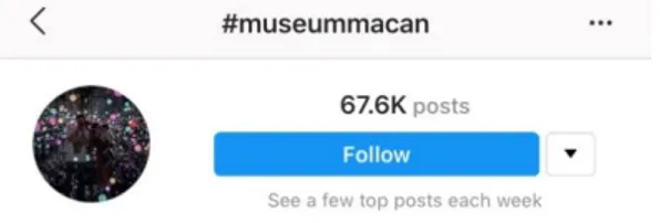 Gambar 2 Tampilan #museummacan  Penelitian  ini  menyajikan  analisis 