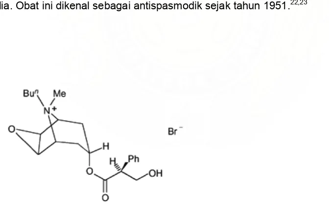 Gambar 2. Rumus bangun Hyoscine-butylbromide 22 