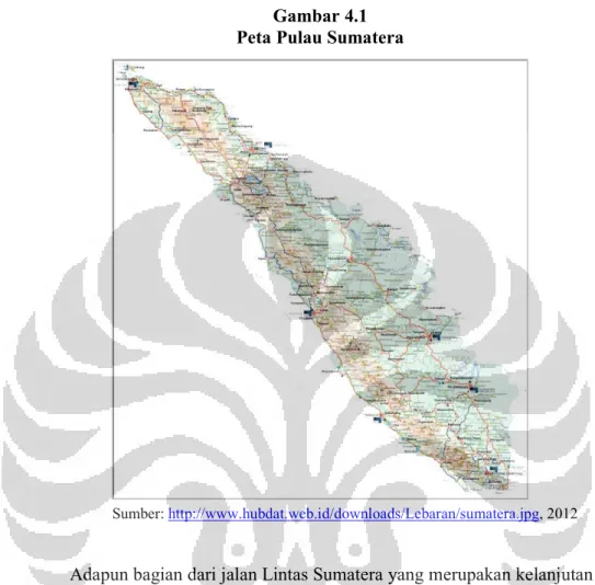 Gambar 4.1  Peta Pulau Sumatera 