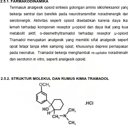 Gambar 3.  Struktur Molekul Tramadol37 