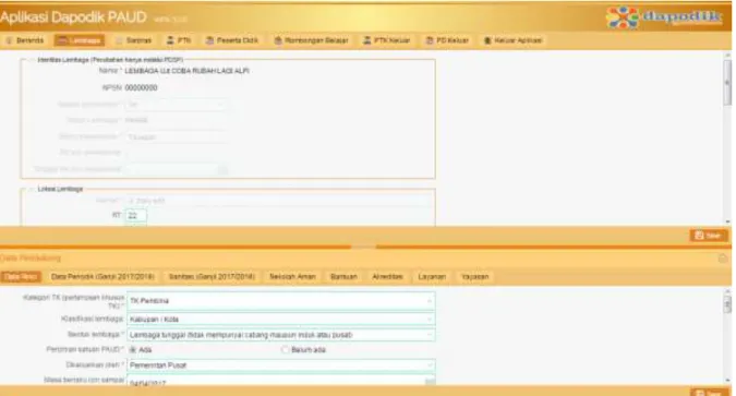 Gambar 91 Tampilan Modul lembaga 