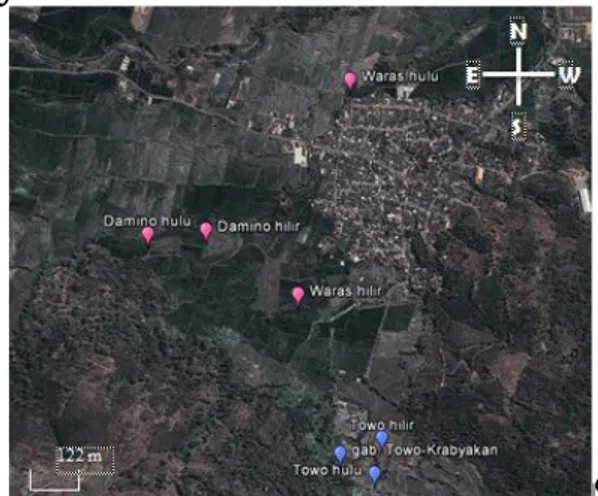Gambar 1. Lokasi pengambilan data di Desa Sumber  Ngepoh  