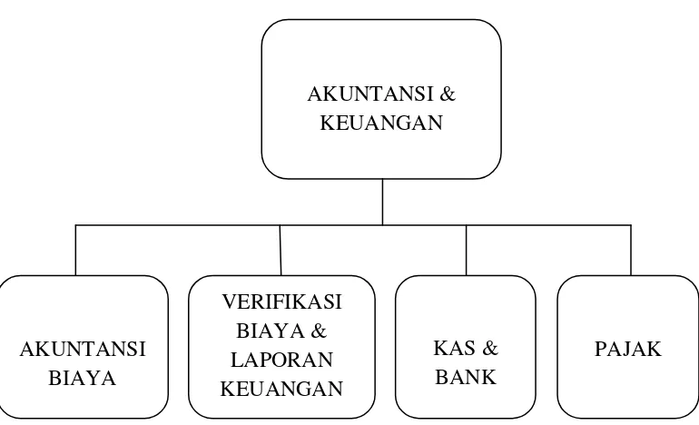 Gambar 2.2 Struktur Organisasi Akuntansi & Keuangan  