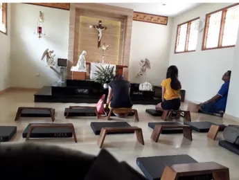Gambar II. 1 Ruang Doa di Gereja Katolik Pandu Bandung  Sumber: Dokumen Pribadi 