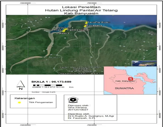 Gambar 1. Peta lokasi penelitian Metode Pengumpulan Data 