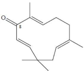 Gambar 4. Struktur Kimia Zerumbone (Keong et al., 2010) 