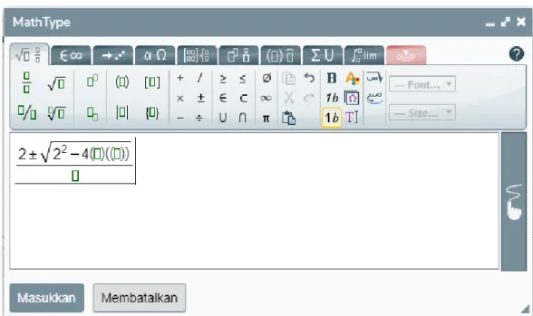 Gambar 6.20 Memasukkan karakter bertanda kurung 