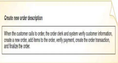 Gambar 2.3a : Brief Description dari Use Case  Sumber : Satzinger, Jackson, dan Burd (2005, p221) 