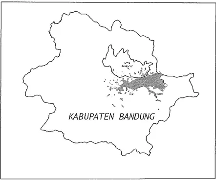 Gambar  8  Genangan di wilayah Bandung dan sekitarnya  (kompilasi tahun  1986-2006) 
