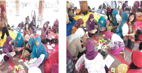 Figure 2Gb 8.Pelatihan lukis kain (jilbab)