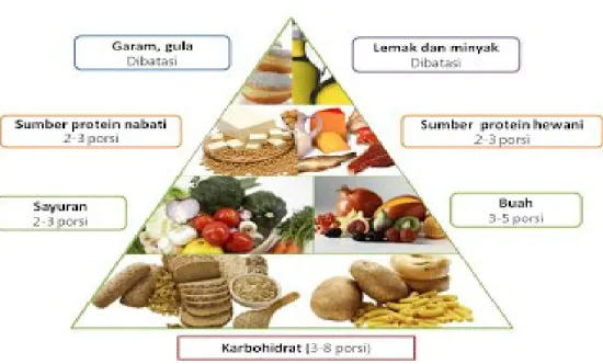 Gambar 1.4. Piramid bahan makanan. 