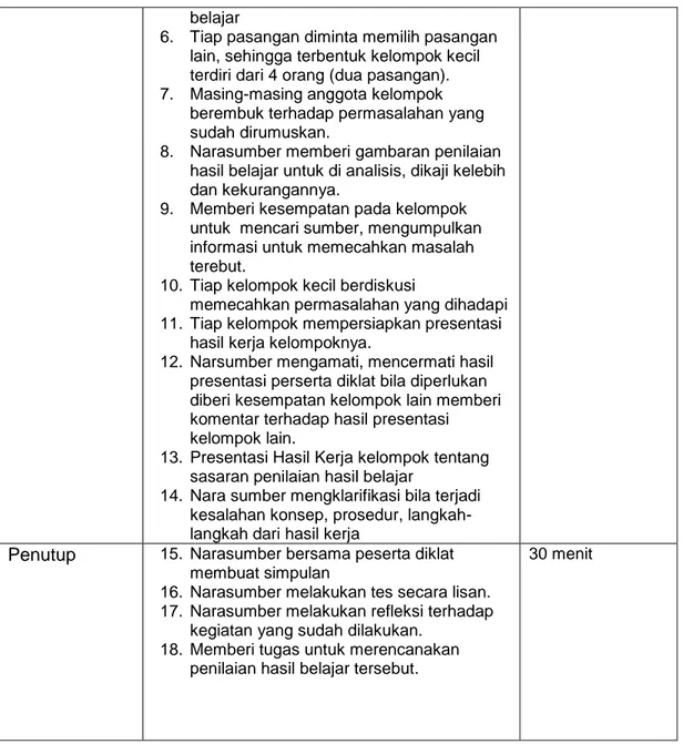 Tabel 26  E.  Latihan/Kasus/Tugas  