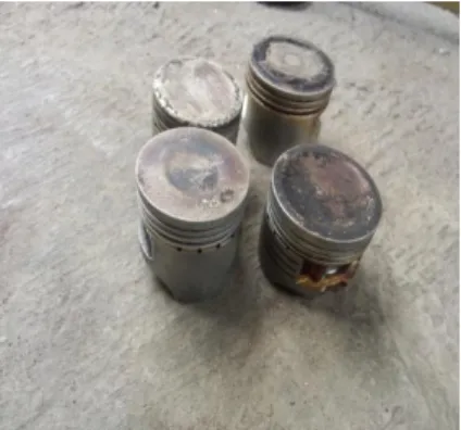 Gambar 4.1 Piston bekas. 