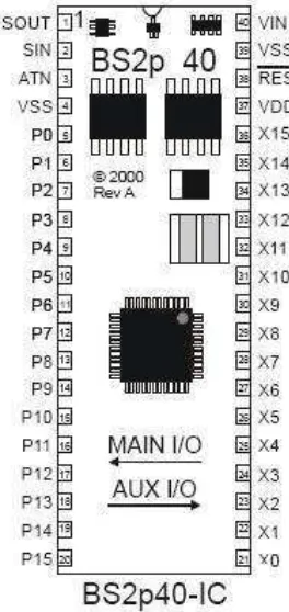 Gambar 2.3 Alokasi Pin Basic Stamp 
