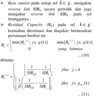 Tabel 1 Data SIR (Signal to Interference Ratio) 