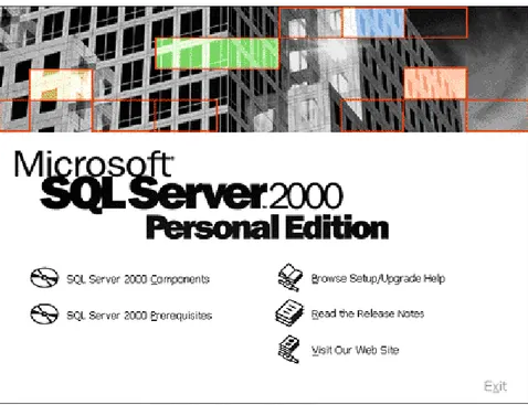 Gambar 1. Autorun splash SQL Server 2000 