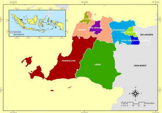 Gambar 2. Peta Provinsi Banten 