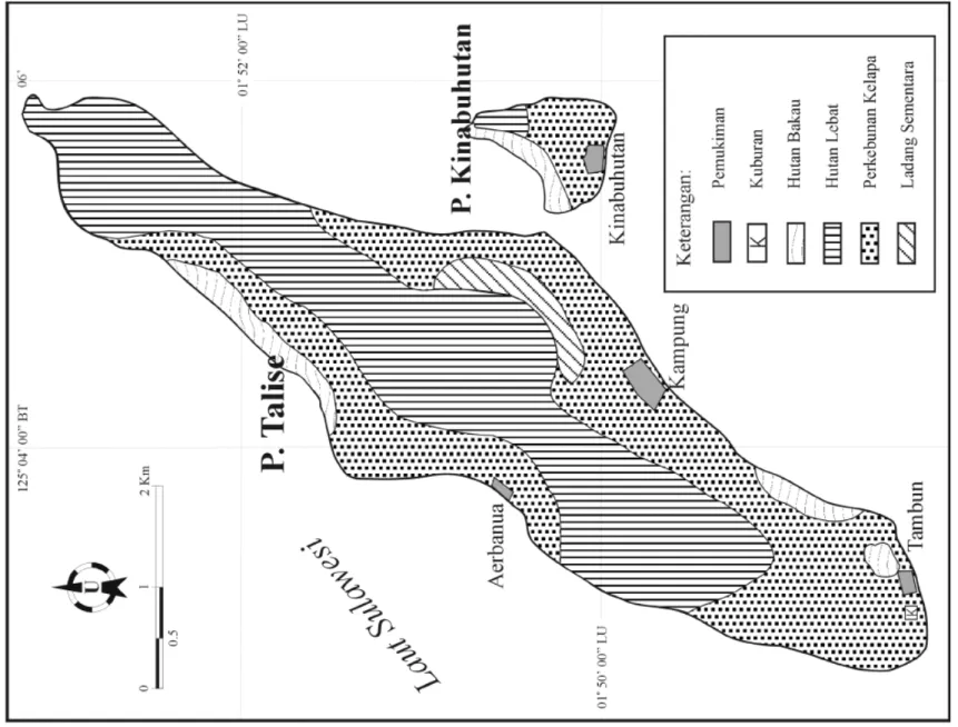 Gambar 4. Peta Penggunaan Lahan Desa Talise.