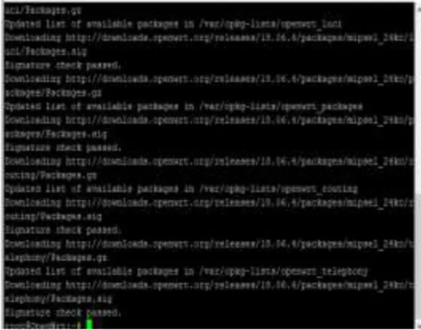 Gambar 4.  Update Repository 