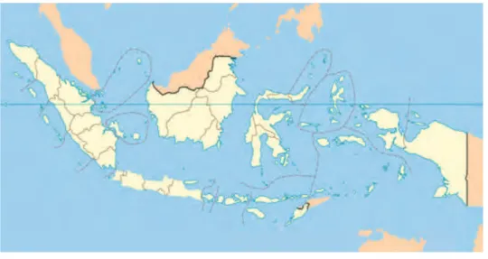 Gambar 4.1. Batas wilayah Hindia Belanda yang kemudian menjadi wilayah NKRI